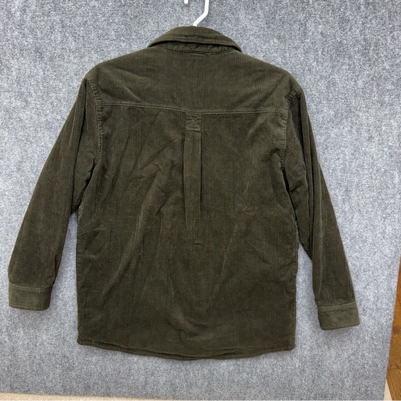 Vintage Woolrich green corduroy jacket shacket 6235 Men's size L Large (Stained) - Picture 8 of 13